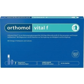 ВИТАЛ Ф за нея 7бр. дози ОРТОМОЛ | VITAL F 7 doses ORTHOMOL