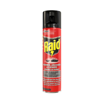 РАЙД Препарат против хлебарки и мравки (пълзящи насекоми, червен) x 400мл | RAID Spray against cockroaches and ants x 400ml
