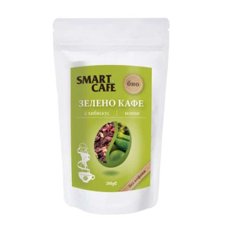 СМАРТ КАФЕ БИО Зелено кафе с хибискус 200гр | SMART CAFE BIO Green coffee with hibiscus 200g