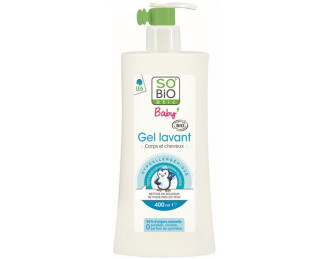СО'БИО Бебешки почистващ гел за коса и тяло 400мл | SO'BIO Baby gel lavant Body and hair 400ml