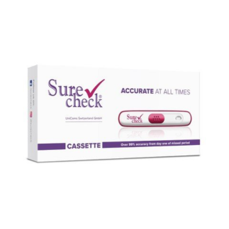 Тест за бременност касета x 1бр ШУЪРЧЕК | Pregnancy test cassette x 1s SURECHECK