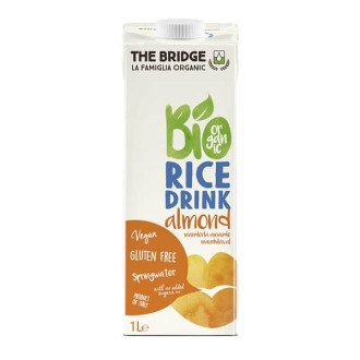 ДЪ БРИДЖ БИО Оризова напитка с Бадем БЕЗ ГЛУТЕН 250мл или 1л | THE BRIDGE BIO Rice drink with Almond GLUTEN FREE 250ml or 1l