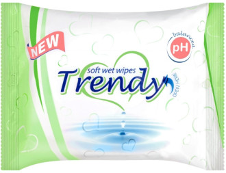 Мокри кърпи 15бр ТРЕНДИ | Wet wipes 15s TRENDY