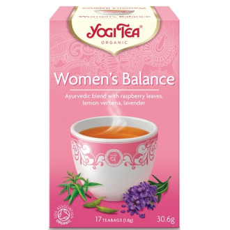 ЙОГИ ОРГАНИК БИО Аюрведичен чай "Женски баланс", пакетчета 17бр | YOGI ORGANIC BIO Ayurvedic tea blend "Women's balance" teabags 17s