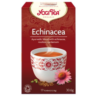 ЙОГИ ОРГАНИК БИО Аюрведичен чай "Ехинацея", пакетчета 17бр | YOGI ORGANIC BIO Ayurvedic tea blend "Echinacea" teabags 17s