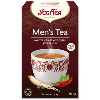 ЙОГИ ОРГАНИК БИО Аюрведичен чай "За мъже", пакетчета 17бр | YOGI ORGANIC BIO Ayurvedic tea blend "Men's tea" teabags 17s