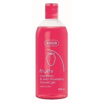ЖАЯ Душ гел червена боровинка и ягода 500мл | ZIAJA Fruity cranberry & wild strawberry shower gel 500ml